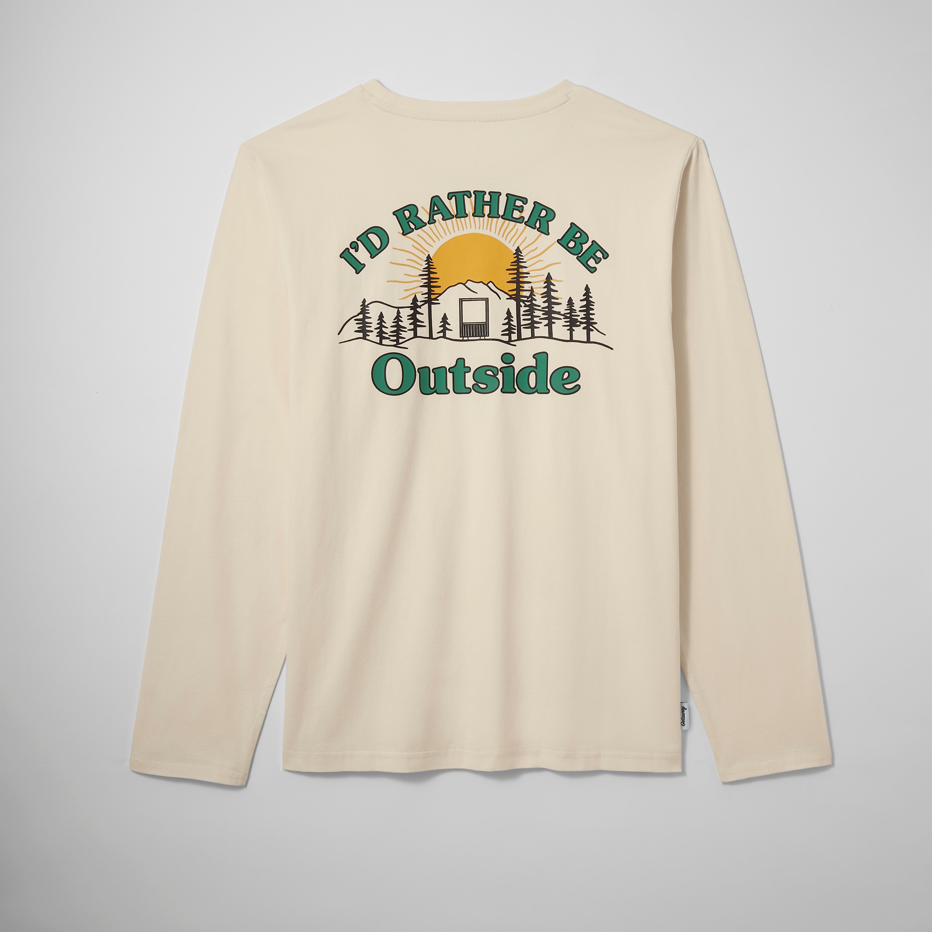 I’d Rather Be Outside Long Sleeve Tee (Ivory)